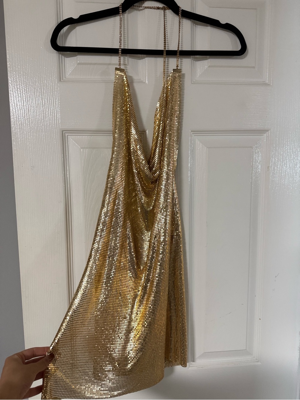 Simmi London On The Run Gold Dress